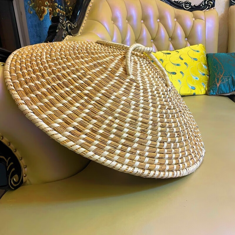 寿溯大锅盖蒸锅盖盖手工草编锅盖铁锅铝锅柴锅盖田园圆形民宿酒缸酱缸