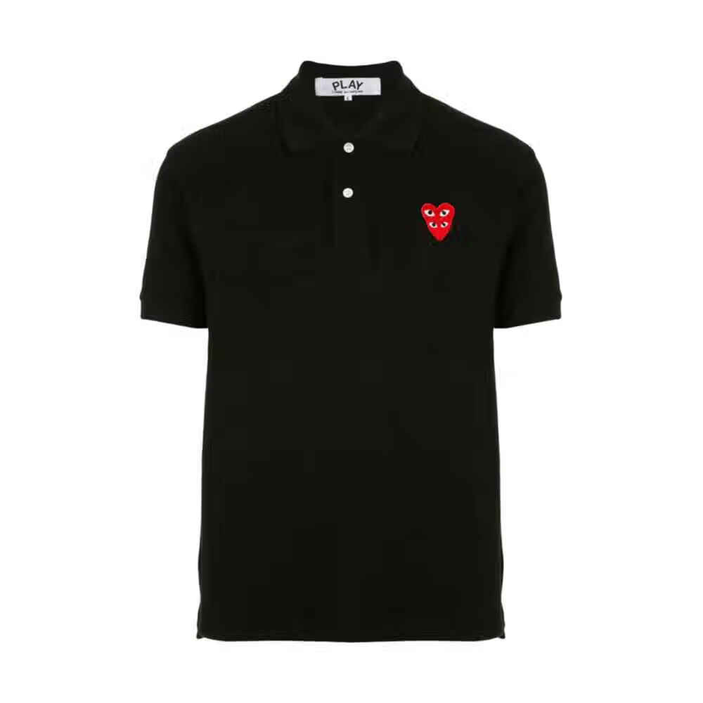 川久保玲(comme des garcons play) 男士 经典logo标短袖t恤polo衫 s