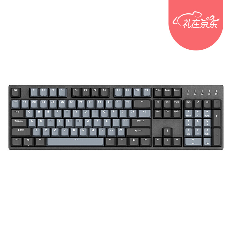 DURGOD杜伽K310 104键cherry樱桃轴机械键盘（游戏机械键盘 台式电脑笔记本键盘) K310-无光(深空灰) 樱桃青轴