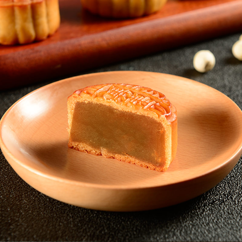 特产优联 富锦 祥和月饼600g礼盒装 广式糕点蛋黄莲蓉红豆蓉月饼中秋