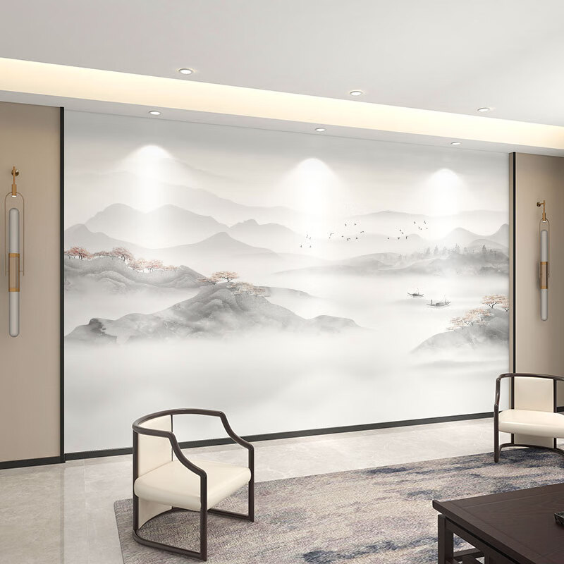 �¸��ں�����ʽ���ӱ���ǽ��ֽ8d�����ɫɽˮ3dǽֽ��ɽ�ڻ�����Ӱ��ǽ�� ���ʦ�Ƽ���ʽ4 ���� 20Ԫ