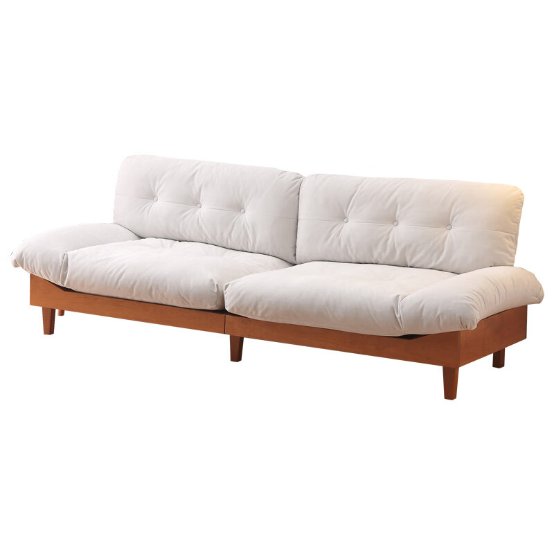 宾迪朗轻奢家具日系侘寂奶油风现代简约小户型公寓客厅卧室三人位云朵