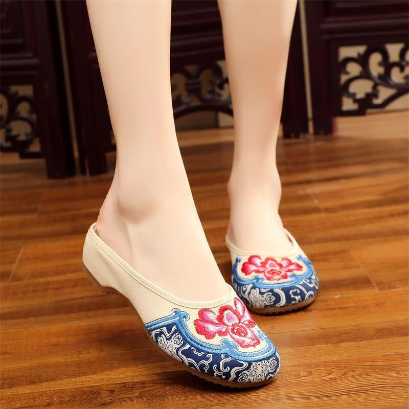 525-6拖鞋白色跟高3厘米 35