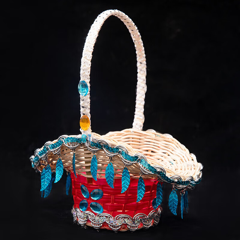 锟霖屹舞蹈篮子跳舞手提小花篮纯手工藤桃李比赛跳舞表演出道具篮