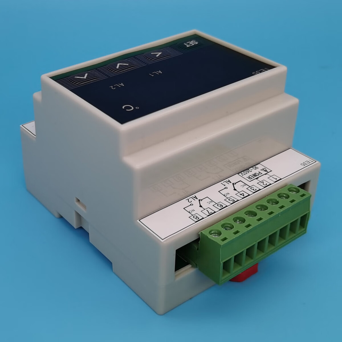 扬笙福温控仪导轨安装智能数显温度控制器 k偶pt100 加热制冷轨道式