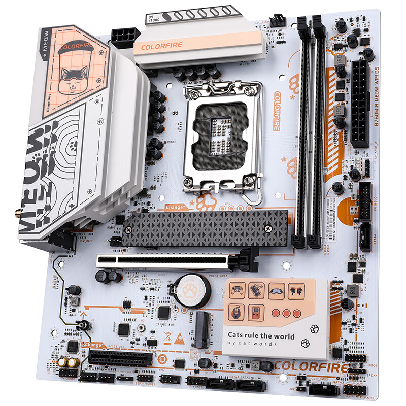七彩虹 B760M-A MEOW WIFI D5小橘猫DDR5 图 9