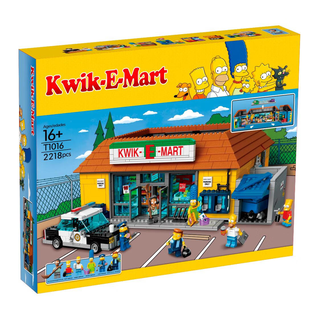 乐高一家超市儿童拼装积木房子玩具大型男女孩系列礼物 辛普森一家