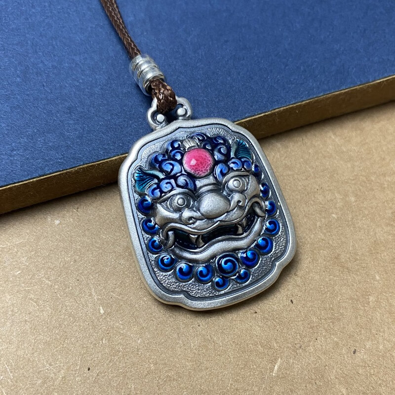 百氏银诚 螭吻 平安吉祥 999足银吊坠银坠子男女时尚 999足银