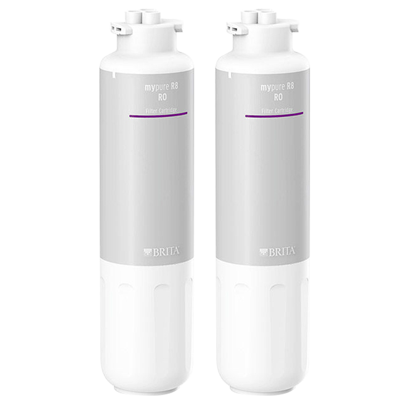 碧然德（brita） 净水器家用双RO反渗透过滤器 大流量净水机直饮机 Mypure R8 RO滤芯2根