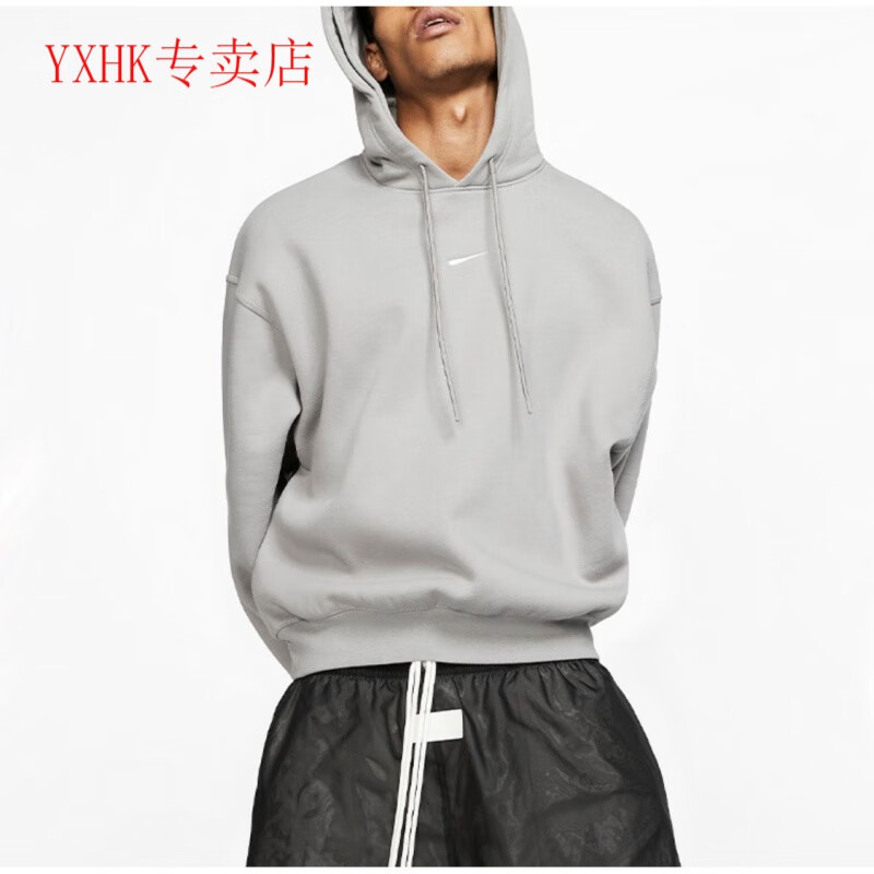 yxhkfear:0f:god主线联名fog上帝灰色双帽高街联名款廓形连帽衫卫衣