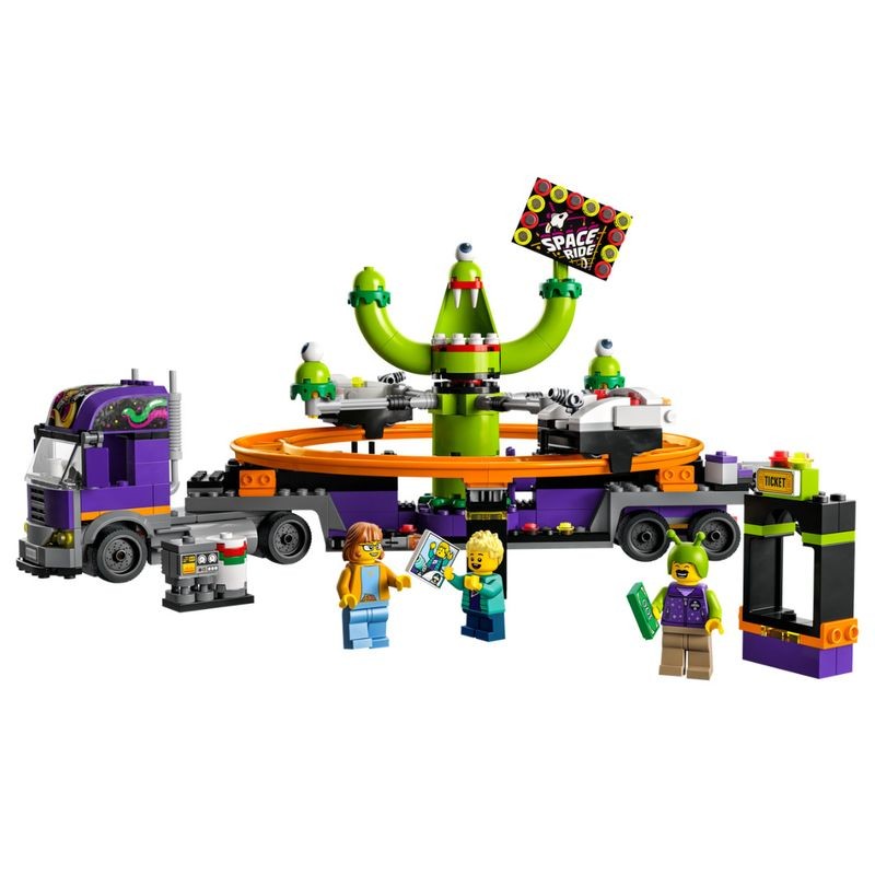 乐高lego拼装积木礼物60313城市组太空游乐卡车 儿童和游乐园爱好者