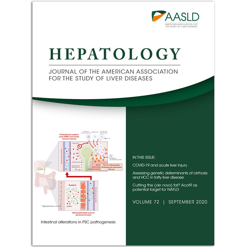 【单期可选】Hepatology 肝病学 2018/21年月刊 美国医学研究刊物 2020年9月刊