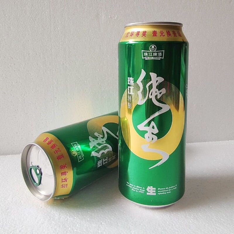 珠江啤酒啤酒 易拉罐装珠江纯生啤酒 500ml*12罐整箱 * 500ml 12罐