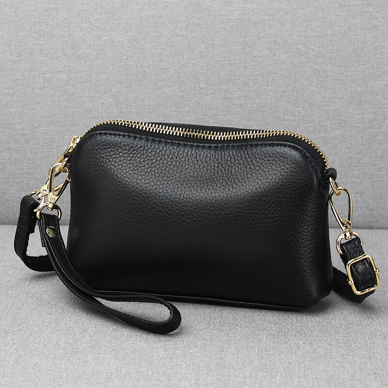 gdgf女包新款韩版头层牛皮简约小方包单肩斜挎手拿软皮零钱小包包