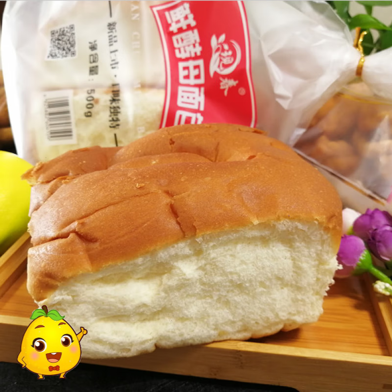 现春食品鲜酵母面包500g手撕软面包早餐零食传统老式大面包 1袋500g