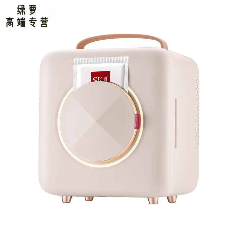 语森忆德国进口品质美妆冰箱肤品冷藏美妆小冰箱收纳面膜加热恒温保鲜专用 歌岚+F1+白色