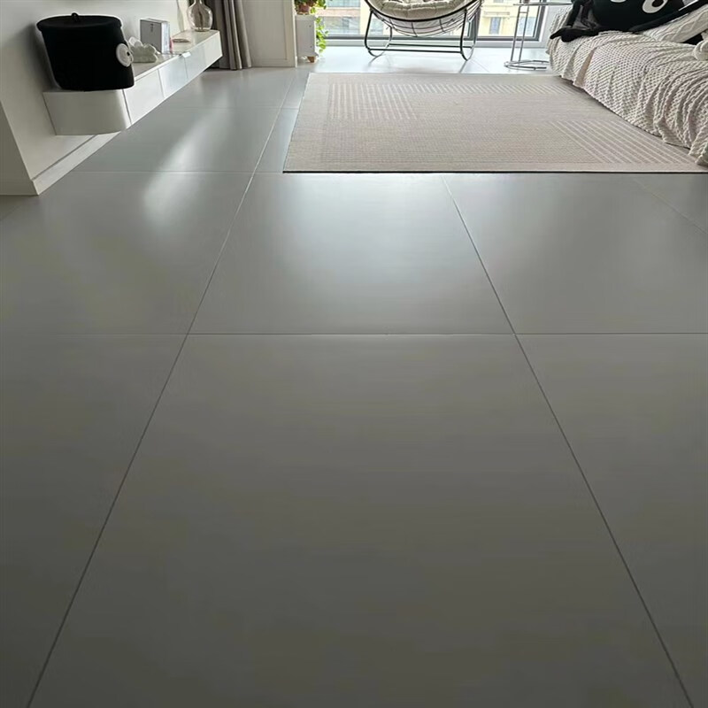 露玖熙深灰色柔光砖肌肤釉瓷砖600x1200客厅地板砖卫生间微水泥素色