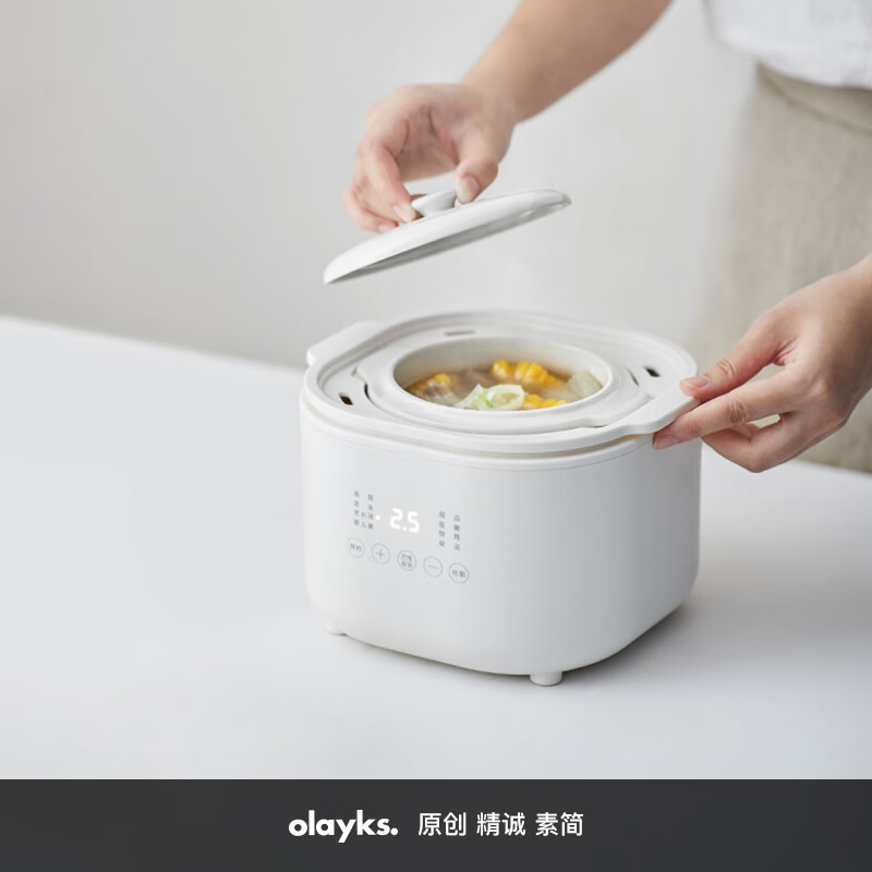 olayks电炖锅 电炖盅 隔水炖锅 煲汤锅 燕窝炖盅炖汤锅 婴儿辅食锅　煮粥神器1L怎么看?