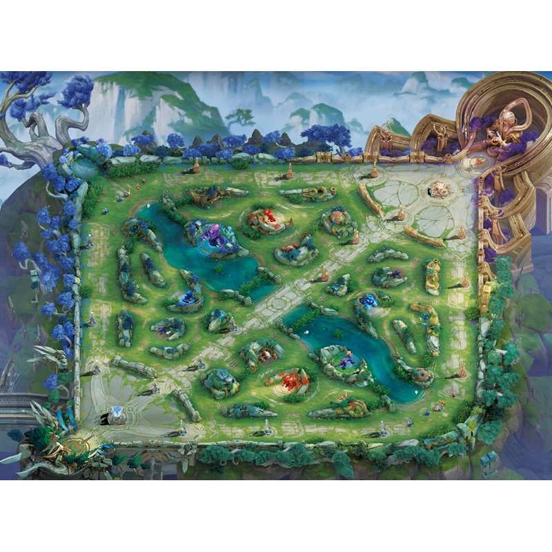 王者荣耀地图海报 王者荣耀周边超大地图海报高清墙纸s27新赛季峡谷