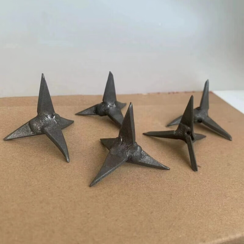 狮奥利兴刺钉(升级版,手工现做) 防止乱停车铁蒺藜三叉钉铁蒺藜三角