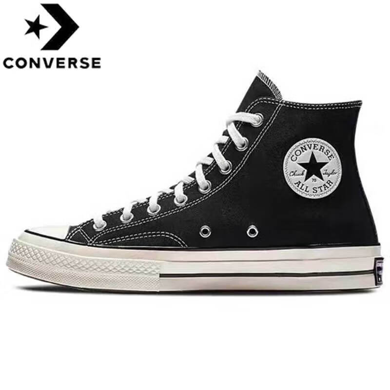 匡威（Converse）高帮帆布鞋 1970s三星标 运动休闲鞋子 情侣板鞋男 162050C 37.5