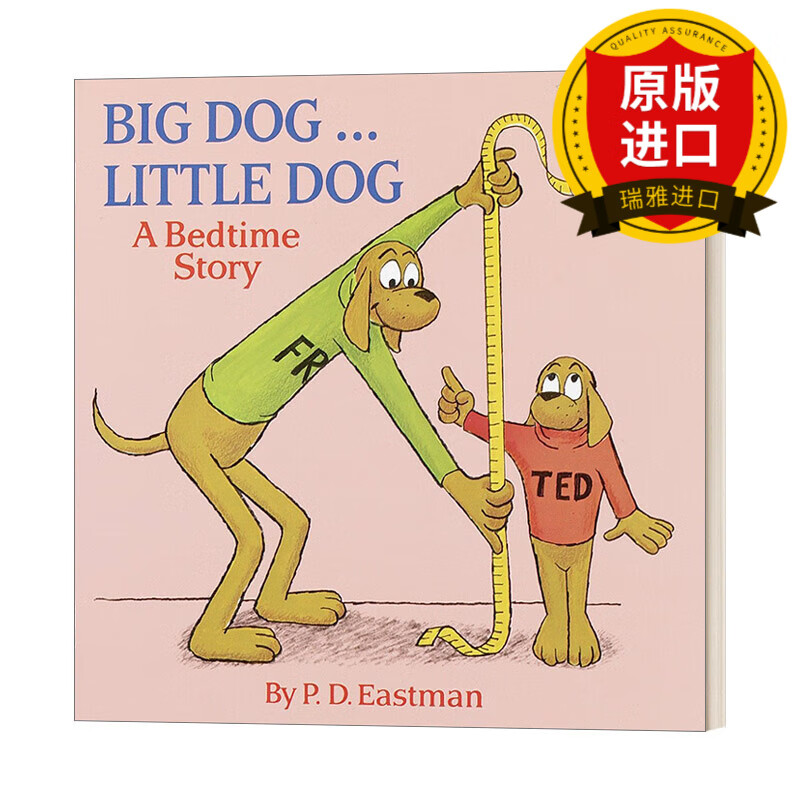 英文原版 大狗狗 小狗狗 1-5岁儿童反义词启蒙绘本 p.d.