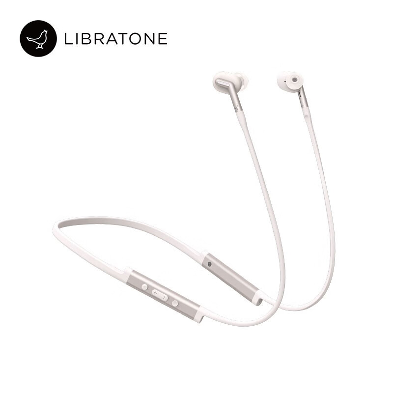 小鸟音响（Libratone） TRACK+ 第2代降噪耳机无线蓝牙耳机入耳式耳机耳麦颈挂式运动耳机 暖白色