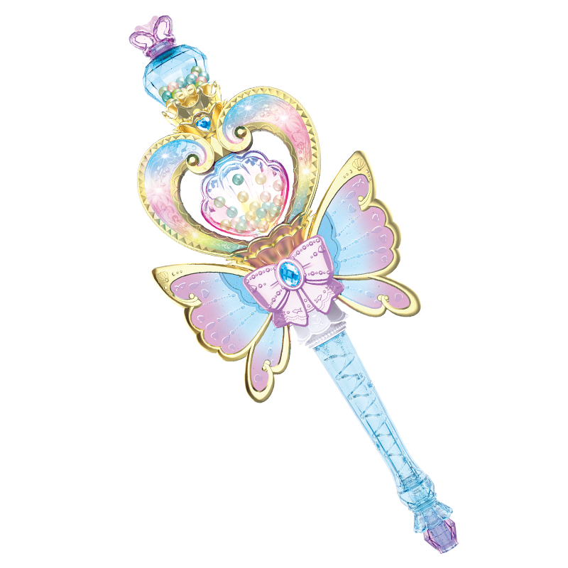 奧迪雙鉆巴啦啦9小魔仙玩具15周年女孩魔法棒變身器幻境套裝服飾生日禮物 顏可可幻夏魔法棒(旗艦版帶彩珠)