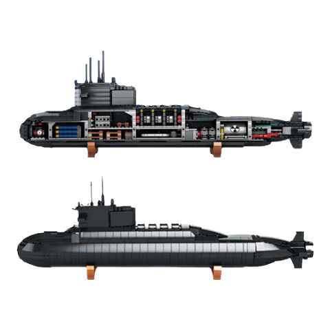 百亿补贴:轩岛战略核潜水艇模型兼容乐高积木高难度巨大型儿童玩具男孩生日礼物 新一代战略核潜艇【1324颗粒】 6十10新年元旦8-12礼物7-14岁146元