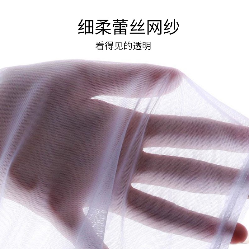 本曲男士冰丝内裤性感夏季超薄透明网纱裤头夫妻裸感蕾丝性感裤衩 1条体验装 L码115-125斤