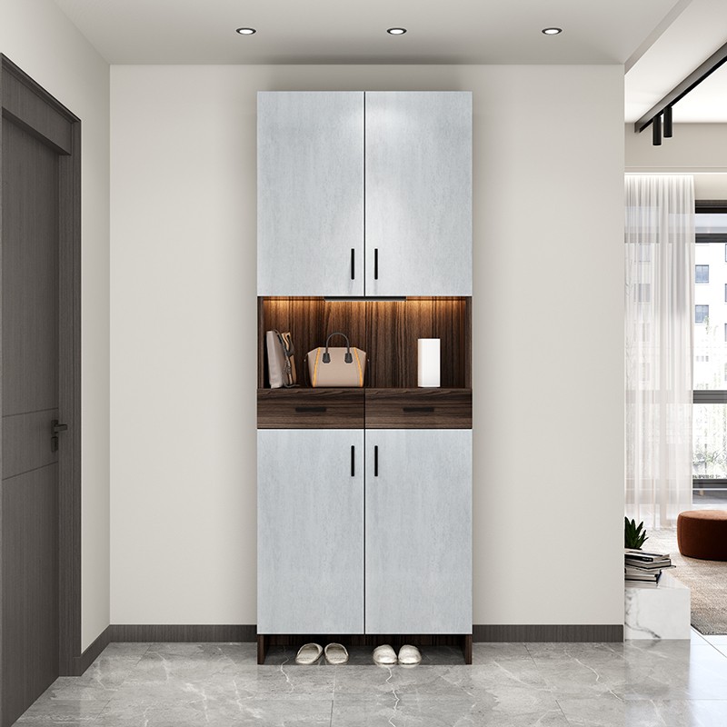 进门玄关柜门口换鞋凳隔断柜木质鞋柜多层门厅柜收纳衣帽柜 x1配色 ma