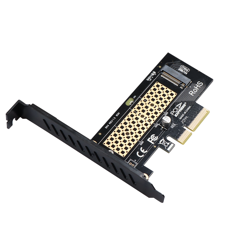 佳翼（JEYI）NVME转接卡扩展卡PCIE3.0 X4满速M-KEY M.2 nvme pci-e PCI-Express大电容带指示灯｜ 19.9元