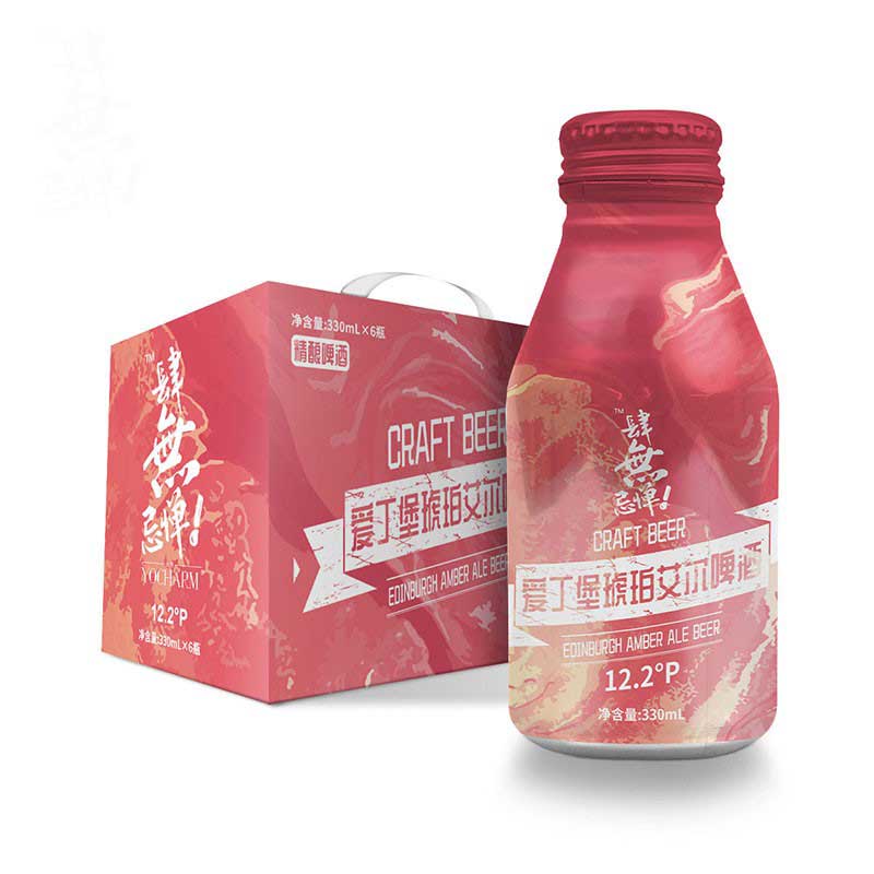 云臣（Yocharm）爱丁堡琥珀艾尔啤酒330ml*6罐