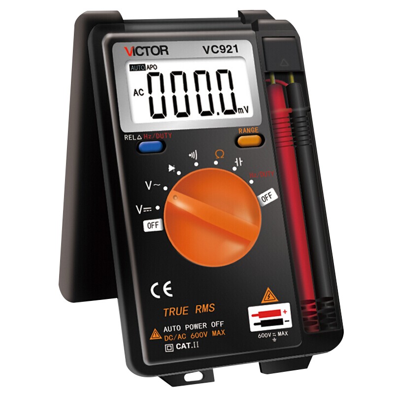 万用表高精度数字万能表真有效值卡片式多用电工表全档位过载保护vcc