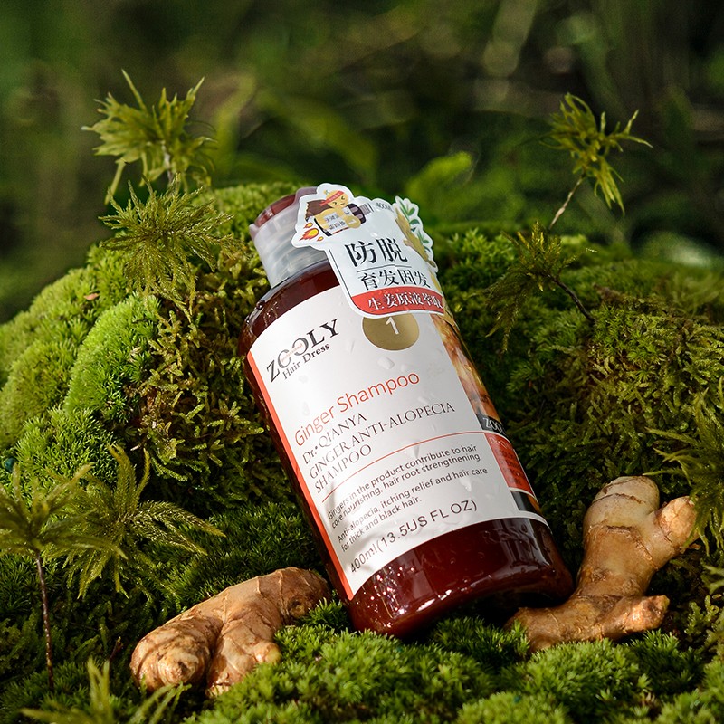 卓蓝雅(ZOOLY)洗发水800ml/400ml/800ml*2生姜防脱育发控油洗发护发套装 强根健发400ml