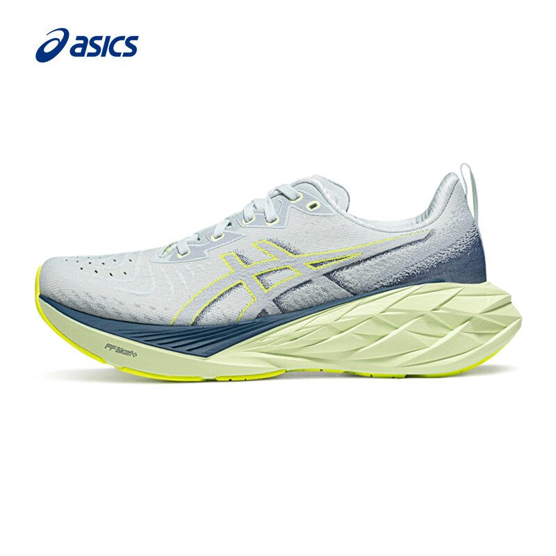 亚瑟士ASICS跑步鞋男鞋缓震运动鞋耐磨舒适跑鞋回弹舒适 NOVABLAST 4 灰色/蓝色 40.5