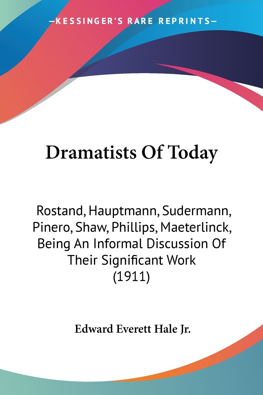 【预售 按需印刷】dramatists of today