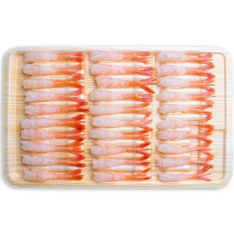 北極甜蝦去頭去殼鳳尾甜蝦即食刺身壽司日料生鮮 壽司甜蝦30條 2盒 140g(凈重)