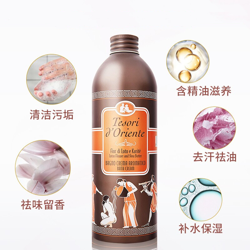 东方宝石 香氛沐浴乳沐浴露 水莲花香 500ml 1瓶