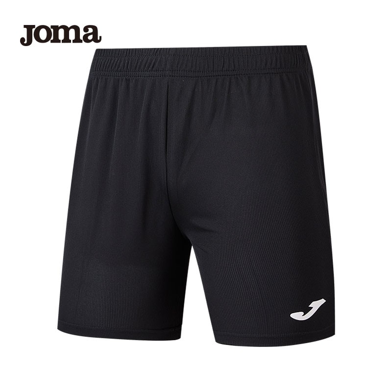 JOMA运动短裤男夏季新款针织透气运动裤纯色速干裤比赛训练裤运动服饰 黑色-无口袋 XL