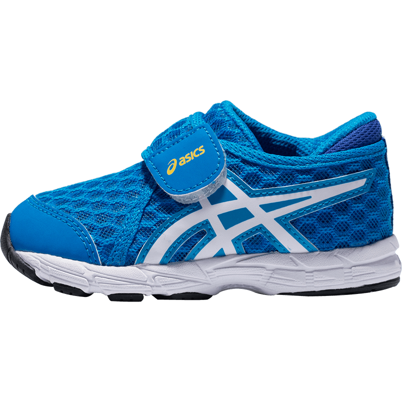 asics亚瑟士 童鞋舒适透气运动鞋休闲鞋  cool run ts 蓝色/白色 22.