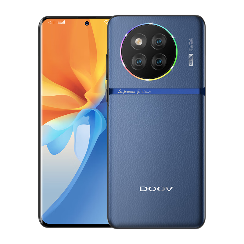 朵唯（DOOV）X90pro8G运行、大内存全网通超薄畅游高清拍摄手机双卡双待长续航 微信应用多开 办公营销智能手机 蓝色 8+512G