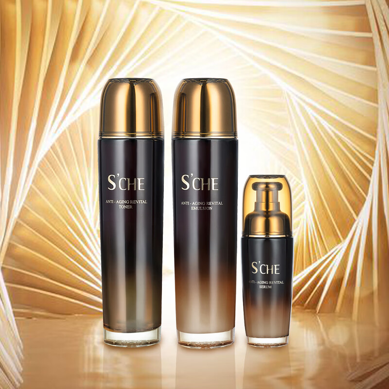 蕊痕（RUHEN）爱诗切复颜抗皱水乳护肤品套装礼盒 水+乳+精华套盒