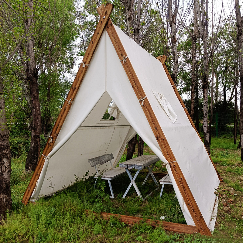 2022新款户外帐篷 网红三角帐篷户外民宿景区露营餐饮防雨防晒天台