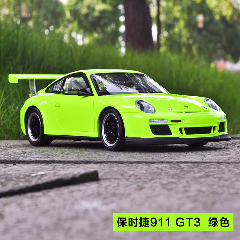 【特价好物】威利1:18保时捷911gt3原厂汽车模型仿真合金男孩大号限量