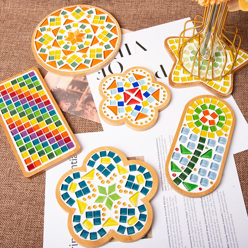 五一劳动节手工马赛克杯垫母亲节无聊手作解闷手工diy杯垫制作材料包