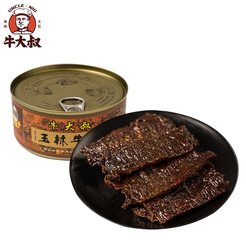 牛大叔广西特产玉林牛巴牛肉干肉脯休闲零食小吃礼盒装送人 单罐[原味