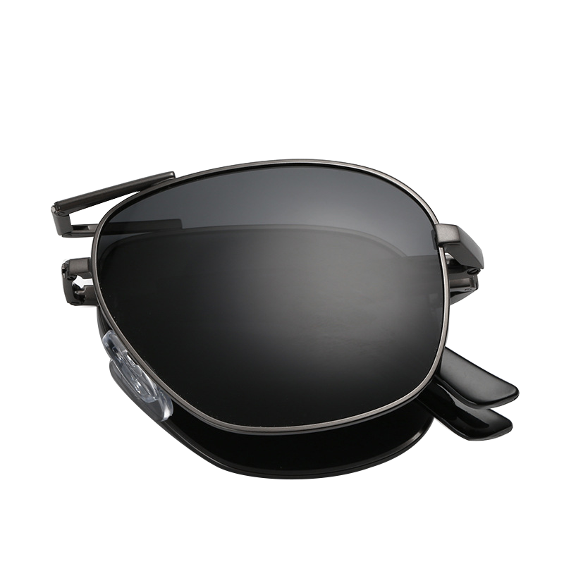 百颯BYZA新款太陽(yáng)鏡男偏光墨鏡 可折疊蛤蟆鏡 時(shí)尚方便太陽(yáng)眼鏡 可配近視 茶框-茶片-可折疊