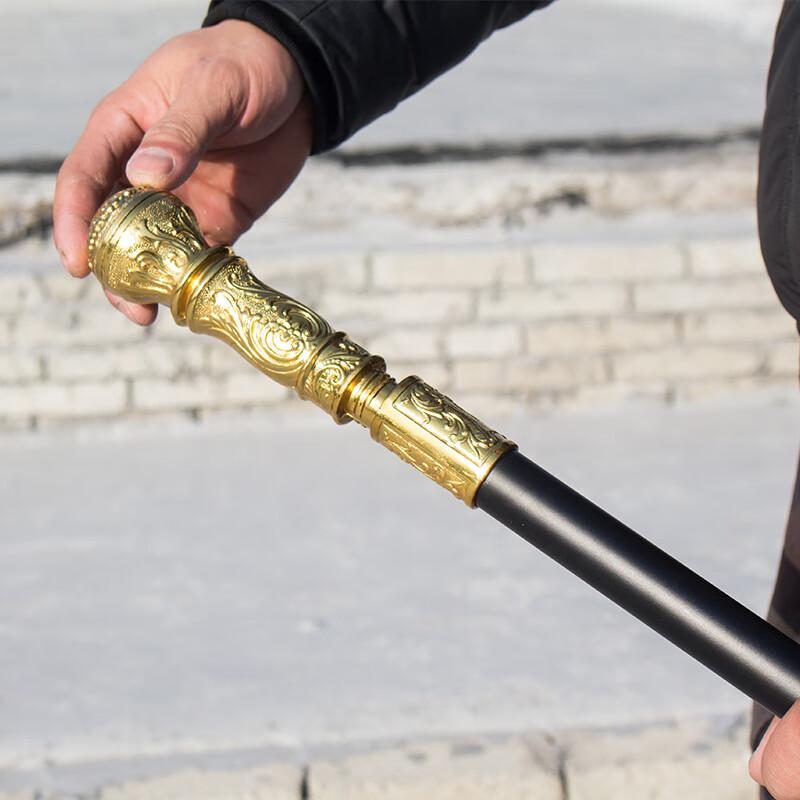 暗区突围手杖刀老人拐杖剑棍棒一体防身剑户外登山杖未开刃 60°以上