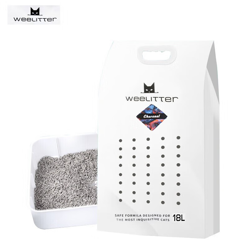 小恶魔weeltter猫砂玉米绿茶活性炭2.0豆腐渣植物 活性炭砂 18l